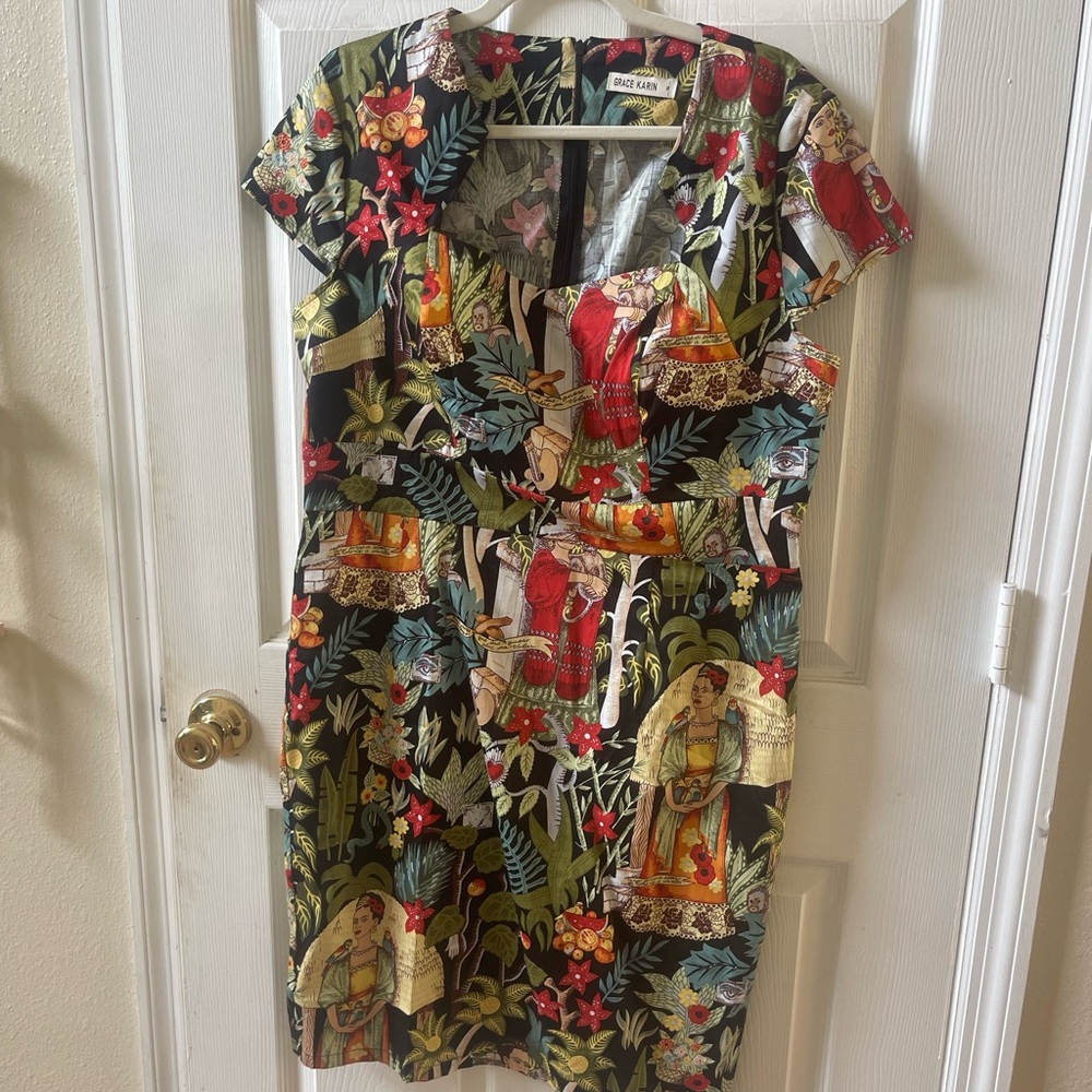 Grace Karin Frida Kahlo Dress - XL